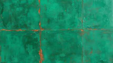 Aufkleber - Rustic green metal texture with heavy corrosion for creative design