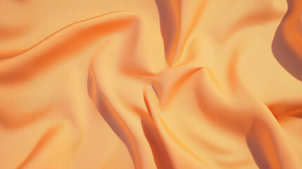 Poster - Soft orange cotton fabric texture for design and craft projects