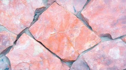 Aufkleber - Smooth honed granite texture with natural pink and gray tones for design