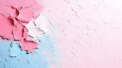 Poster - Gentle action of painted texture in pastel colors artistic background soft environment