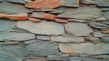 Poster - Textured stone wall background with smooth matte surface for design projects