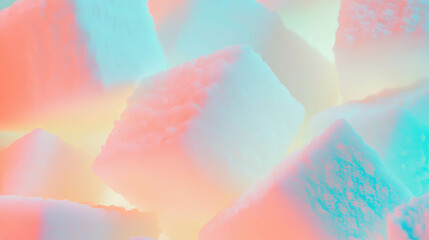 Aufkleber - Colorful soft foam blocks texture with gentle lighting for design background