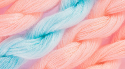 Aufkleber - Soft pastel colored yarn texture for creative craft and design projects