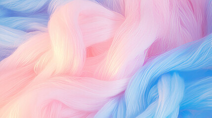 Poster - Soft pastel yarn texture with delicate fiber background for craft and design projects
