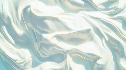 Poster - Smooth and creamy whipped cream texture background for creative designs