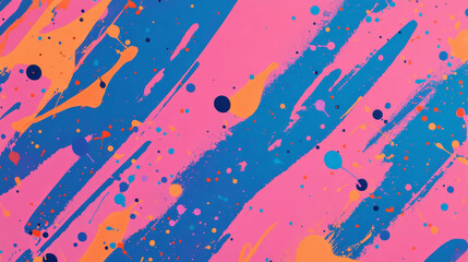 Poster - Colorful splattered paint background with abstract texture for creative designs