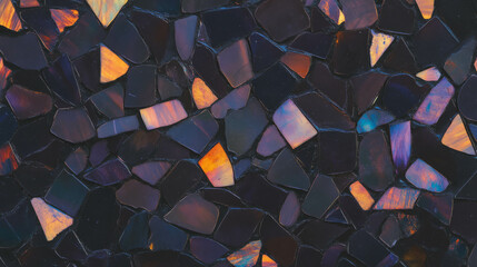 Poster - Colorful stained glass mosaic texture for artistic background and design