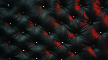Poster - Studded leather texture with metal accents for luxurious design background