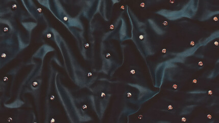 Poster - Luxurious studded leather design with metallic elements for fashion and decor