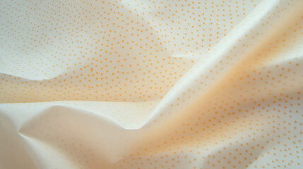 Poster - Subtle dotted line pattern on wrinkled paper background for design projects