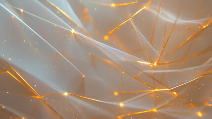 Poster - Elegant geometric pattern with intersecting lines and soft glowing elements