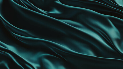 Poster - Luxurious velvet drapes with deep folds texture for elegant fabric design
