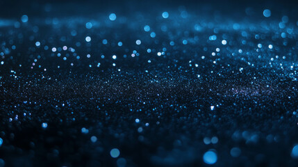 Fototapete - Reflective wet asphalt background with bokeh effect for design projects