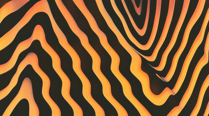 Poster - Vibrant abstract zigzag line pattern with dynamic angles