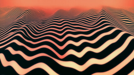 Poster - Abstract zigzag pattern with sharp angles and gradient background for modern design