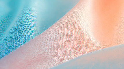 Poster - Soft pastel canvas with textured fabric overlay for artistic backgrounds
