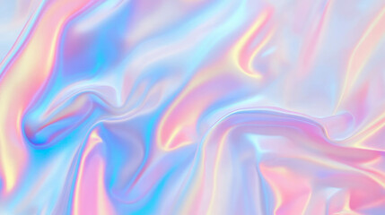 Poster - Pastel abstract canvas texture with smooth iridescent flow for artistic background design