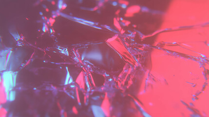 Aufkleber - Abstract broken glass texture with colorful shapes for creative design