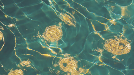 Poster - Circular patterns in broken glass texture – abstract design concept for art and decoration