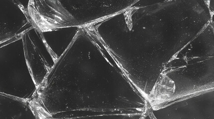 Poster - Fragmented elegance: smooth edged broken glass texture for creative design
