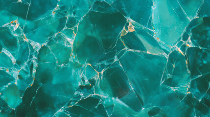 Poster - Intricate texture of broken glass with spiderweb cracks for creative design