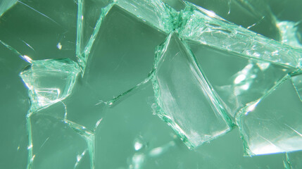Poster - Abstract close-up of broken glass texture for design and backgrounds