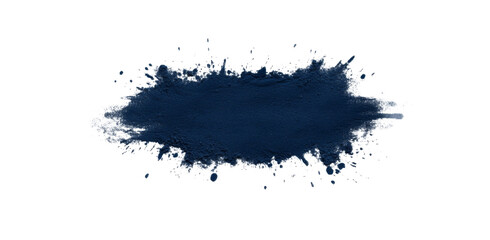 Aufkleber - An abstract illustration of a blue glitter wave. Blue stars and dust trails with sparkling particles are isolated against a transparent background, symbolizing a magic theme. PNG