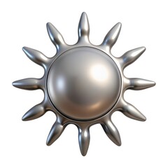 Aufkleber - a metallic sun, radiating its shine, stands out with intricate details and a unique design. It embodies a blend of elegance and modernity, perfectly capturing the essence of art and creativity