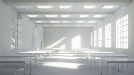 Poster - Bright and Light Educational Classroom Setting
