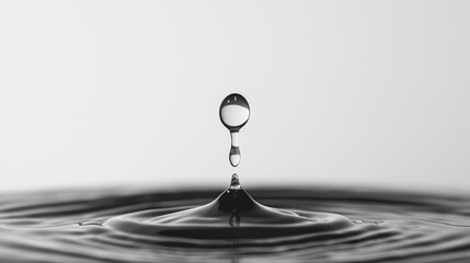 Poster - A single ink droplet suspended in the air.