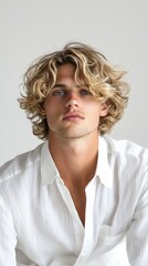 Poster - A man with blonde hair