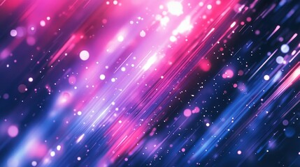 Poster - Abstract vibrant diagonal light streaks