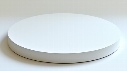 Poster - A minimalistic white object placed elegantly on a pure white surface highlighting its design features
