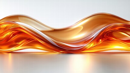 Poster - Dynamic liquid wave captured in motion with beautiful curves and fluidity against a dark background