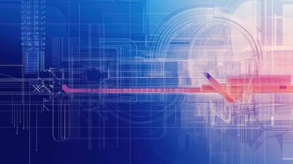 Poster - Abstract digital art background,  futuristic technology design.  Possible stock photo use