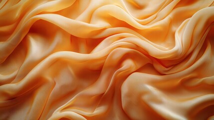 Poster - Bright yellow fabric draped elegantly to showcase soft texture and vibrant color for design use