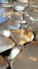 Poster - Artistic mosaic design contemporary studio image detail creative space close-up view textured visual appeal