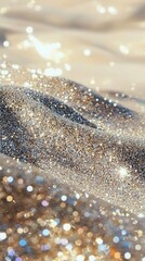 Poster - Captivating shimmering glitter patterns studio setting - image soft focus aesthetic beauty