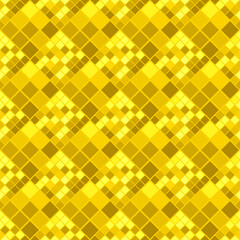Poster - Geometrical golden diagonal square pattern background - abstract vector illustration
