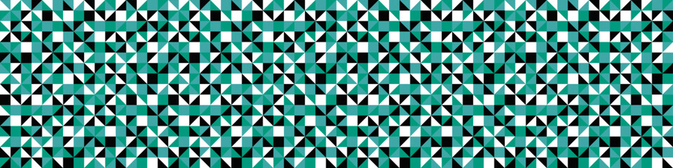Poster - Geometrical horizontal seamless mosaic pattern background