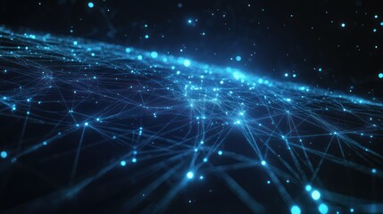 Poster - Global network connections.  Abstract digital art. Possible stock photo use
