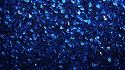 Poster - A bold royal blue background with subtle glowing highlights for added depth.