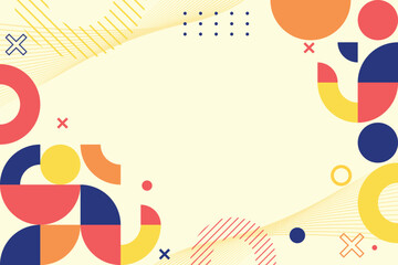 Aufkleber - Cover template with geometric background vector  EPS 10