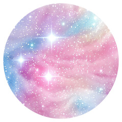 Wall Mural - png colorful dreamy galaxy illustration