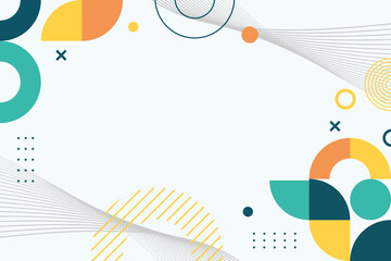 Aufkleber - Cover template with geometric background vector  EPS 10