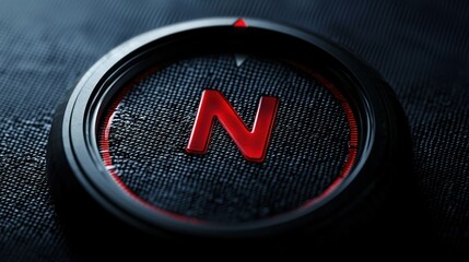 Poster - a compass with the 