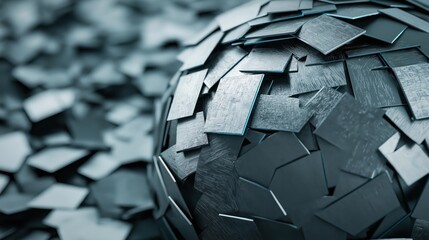 Poster - Abstract Concept of Inflation and Deflation Illustrated with Geometric Shapes and Patterns