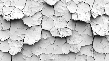 Poster - Weathered cracked wall showcasing age and texture with an intriguing visual appeal and character