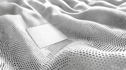 Poster - Crisp white sheet spread across a pure white background exuding minimalism and clean design