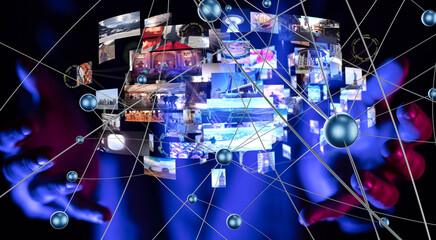 Poster - streaming data picture video material